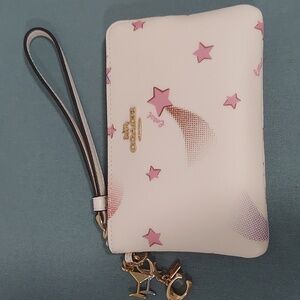 Coach zipper wristlet